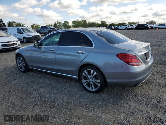 2015 Mercedes-Benz C 300 Luxury with VIN 55SWF4KB3FU023876, listed as a Copart auction lot 51646055 with 192,852 mi miles and Salvage Title. Bid and sale history available at DreamBid. Image 2.