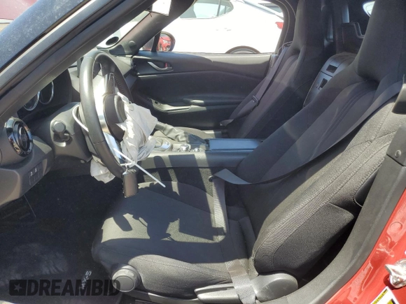 2021 Mazda MX-5 Miata Sport with VIN JM1NDAB7XM0460461, listed as a Copart auction lot 58770975 with 7,841 mi miles and Salvage title. Bid and sale history available at DreamBid. Image 7.