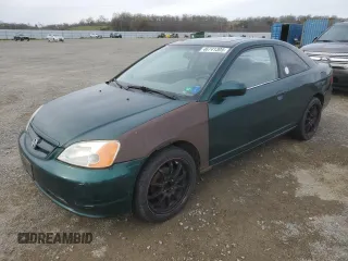 2001 Honda Civic EX with VIN 1HGEM22971L016148, listed as a Copart auction lot 46741305 with 193,345 mi miles and Clean Title. Bid and sale history available at carsss.com. Image 1.