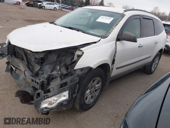 2012 Chevrolet Traverse LS z VIN 1GNKREED8CJ373705, wystawiony jako IAAI lot #41172553 z przebiegiem 101 410 mil mil oraz . Historia ofert i sprzedaży dostępna na DreamBid. Obrazek 2.