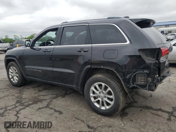2021 Jeep Grand Cherokee Laredo X with VIN 1C4RJFAG3MC615486, listed as a Copart auction lot 58714955 with 36,830 mi miles and Salvage title. Bid and sale history available at DreamBid. Image 2.