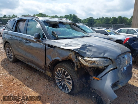 2022 Lincoln Aviator Reserve with VIN 5LM5J7WC7NGL00526, listed as a IAAI auction lot 42621456 with 55,708 mi miles and . Bid and sale history available at DreamBid. Image 1.