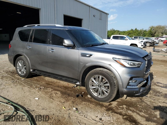 2020 Infiniti QX80 Luxe z VIN JN8AZ2NF1L9704490, wystawiony jako Copart lot #54728715 z przebiegiem 116 250 mil mil oraz Szkoda całkowita • Salvage title. Historia ofert i sprzedaży dostępna na DreamBid. Obrazek 4.
