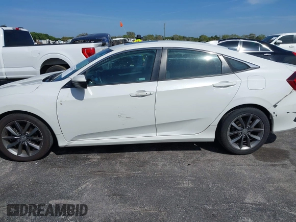 2021 Honda Civic Sedan EX with VIN 2HGFC1F37MH700657, listed as a IAAI auction lot 41633417 with 87,379 mi miles. Bid and sale history available at carsss.com. Image 6.