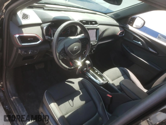 2022 Chevrolet TrailBlazer RS with VIN KL79MTSL6NB130006, listed as a Copart auction lot 66009304 with 17,706 mi miles and Salvage Title. Bid and sale history available at DreamBid. Image 8.