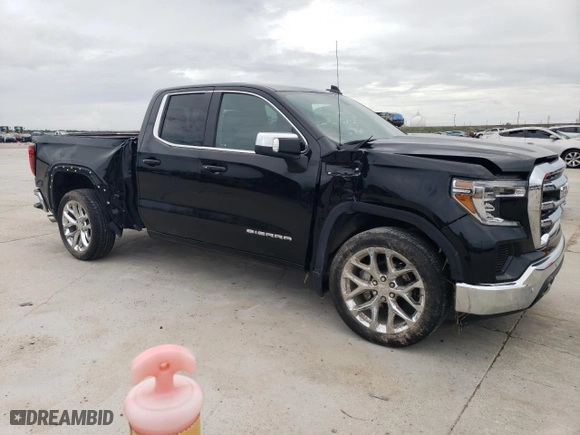 2020 GMC Sierra 1500 SLE with VIN 1GTR8BEK8LZ248583, listed as a Copart auction lot 70676584 with 71,511 mi miles and Salvage Title. Bid and sale history available at carsss.com. Image 4.