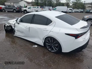 2022 Lexus IS 350 F Sport with VIN JTHGZ1E23N5024970, listed as a IAAI auction lot 41784335 with 17,914 mi miles and . Bid and sale history available at DreamBid. Image 3.