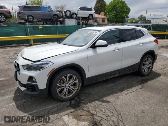 2018 BMW X2 xDrive28i z VIN WBXYJ5C38JEF79686, wystawiony jako Copart lot #56988735 z przebiegiem 103 799 mil mil oraz Szkoda całkowita • Salvage title. Historia ofert i sprzedaży dostępna na DreamBid. Obrazek 1.