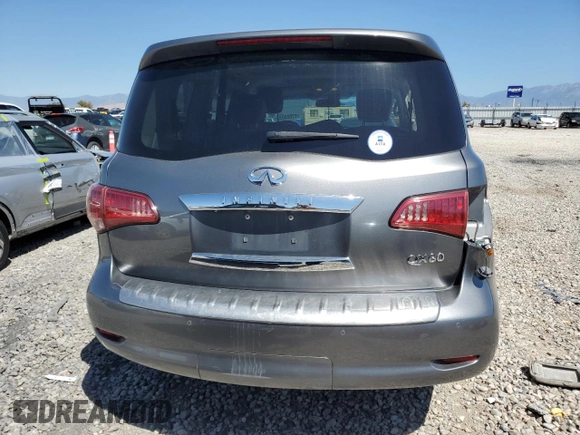 2016 Infiniti QX80 with VIN JN8AZ2NE6G9122933, listed as a Copart auction lot 67000034 with 172,925 mi miles and Salvage Title. Bid and sale history available at carsss.com. Image 6.