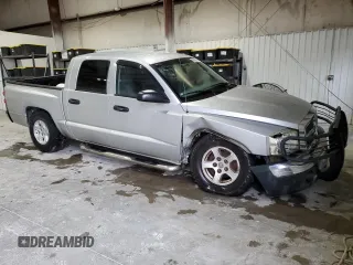 2005 Dodge Dakota SLT with VIN 1D7HE48K75S326347, listed as a Copart auction lot 80089704 with 226,165 mi miles and Salvage Title. Bid and sale history available at DreamBid. Image 4.