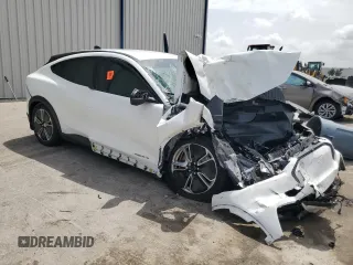 2023 Ford Mustang Mach-E Select with VIN 3FMTK1SS5PMA14734, listed as a Copart auction lot 59740115 with Not provided miles and Salvage title. Bid and sale history available at DreamBid. Image 4.