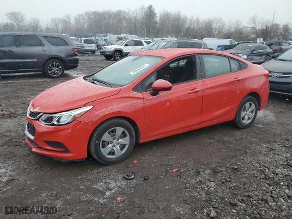 2018 Chevrolet Cruze LS with VIN 1G1BC5SMXJ7196592, listed as a Copart auction lot 88644545 with 59,373 mi miles and Salvage Title. Bid and sale history available at carsss.com. Image 1.