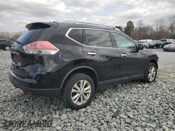 2015 Nissan Rogue SL with VIN 5N1AT2MV6FC809194, listed as a Copart auction lot 49916945 with 192,073 mi miles and Salvage Title. Bid and sale history available at carsss.com. Image 3.