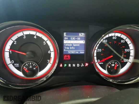 2011 Dodge Grand Caravan R/T with VIN 2D4RN7DG0BR697125, listed as a Copart auction lot 66491484 with 92,987 mi miles and Salvage Title. Bid and sale history available at DreamBid. Image 9.