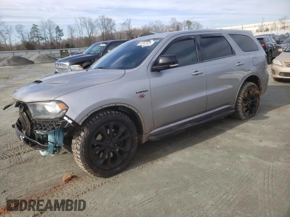 2020 Dodge Durango R/T with VIN 1C4SDJCT0LC165400, listed as a Copart auction lot 45342525 with 118,899 mi miles and Salvage title. Bid and sale history available at DreamBid. Image 1.