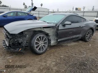 2017 Ford Mustang EcoBoost with VIN 1FA6P8TH5H5265765, listed as a Copart auction lot 46466395 with 115,581 mi miles and Salvage Title. Bid and sale history available at carsss.com. Image 1.