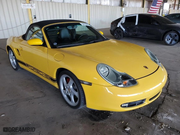 2001 Porsche Boxster S with VIN WP0CB29861U664518, listed as a Copart auction lot 54729415 with 131,300 mi miles and Clean Title. Bid and sale history available at carsss.com. Image 4.