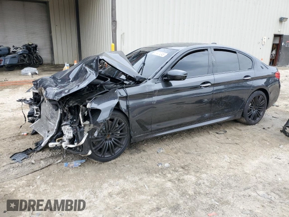 2017 BMW 5 Series 540i xDrive with VIN WBAJE7C37HG888055, listed as a Copart auction lot 51471245 with Not provided miles and Salvage title. Bid and sale history available at DreamBid. Image 1.