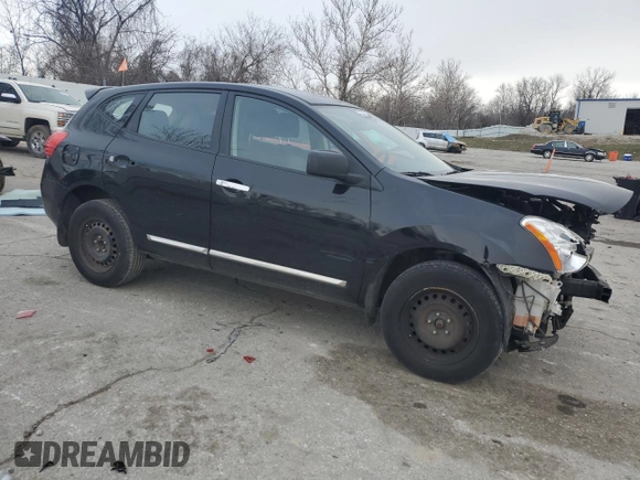 2012 Nissan Rogue S with VIN JN8AS5MT0CW274532, listed as a Copart auction lot 87309864 with 218,298 mi miles and Salvage Title. Bid and sale history available at DreamBid. Image 4.