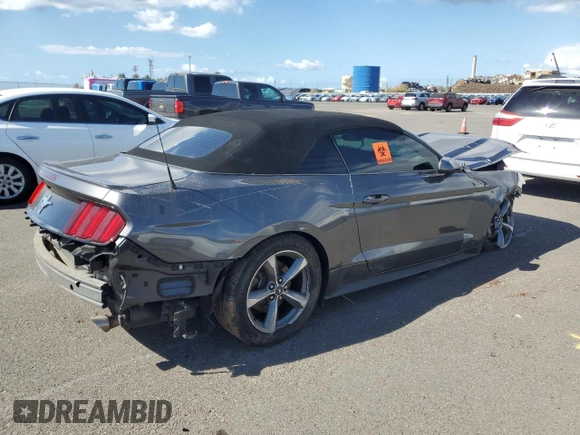 2017 Ford Mustang V6 with VIN 1FATP8EM8H5286333, listed as a Copart auction lot 89166155 with 98,391 mi miles and Salvage Title. Bid and sale history available at carsss.com. Image 3.