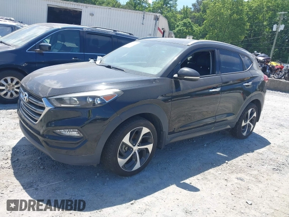 2016 Hyundai Tucson Limited with VIN KM8J33A2XGU195973, listed as a IAAI auction lot 42198560 with 111,181 mi miles. Bid and sale history available at carsss.com. Image 2.