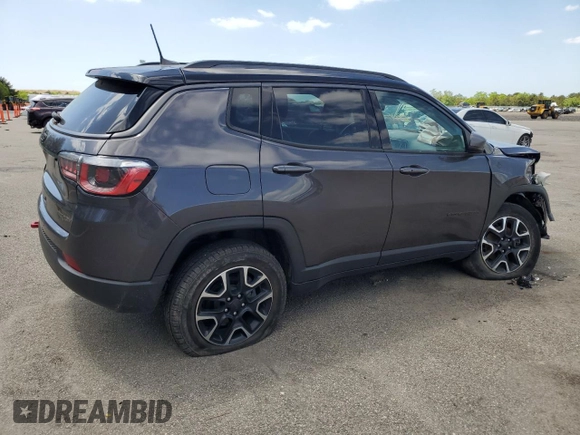 2020 Jeep Compass Trailhawk with VIN 3C4NJDDB1LT189318, listed as a Copart auction lot 50199885 with 93,943 mi miles and Non Repairable. Bid and sale history available at carsss.com. Image 3.