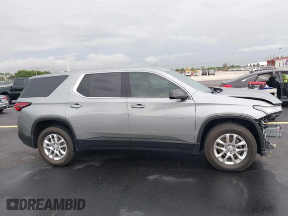 2023 Chevrolet Traverse LS with VIN 1GNERFKW6PJ340667, listed as a IAAI auction lot 42340837 with 26,746 mi miles and . Bid and sale history available at DreamBid. Image 14.