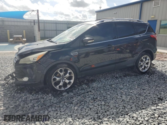 2014 Ford Escape Titanium with VIN 1FMCU0JX7EUA66831, listed as a Copart auction lot 51574815 with 204,150 mi miles and Salvage Title. Bid and sale history available at carsss.com. Image 1.