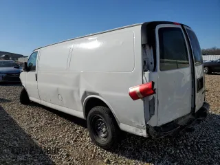 2011 Chevrolet Express Cargo Van with VIN 1GCWGGFAXB1150161, listed as a Copart auction lot 86826564 with 261,863 mi miles and Salvage Title. Bid and sale history available at carsss.com. Image 2.
