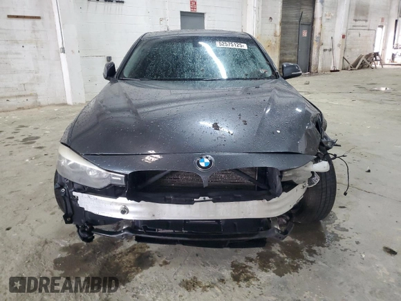 2015 BMW 3 Series 320i xDrive with VIN WBA3C3C52FK200479, listed as a Copart auction lot 52575125 with 153,930 mi miles and Salvage title. Bid and sale history available at DreamBid. Image 5.