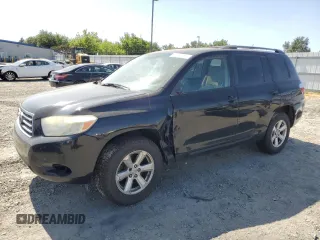 2008 Toyota Highlander with VIN JTEES41A682018299, listed as a Copart auction lot 61441255 with Not provided miles and Salvage title. Bid and sale history available at DreamBid. Image 1.
