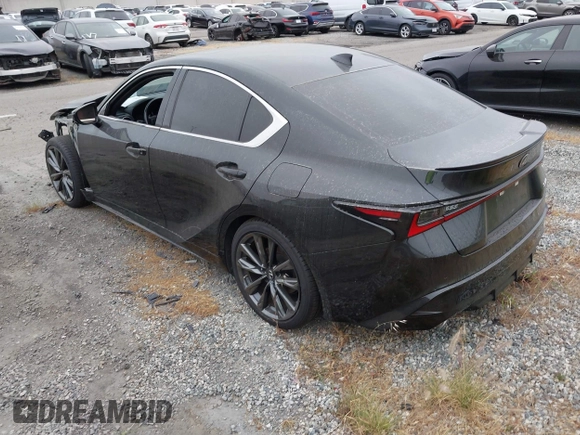 2022 Lexus IS 350 F Sport with VIN JTHGZ1B25N5049860, listed as a IAAI auction lot 42174458 with 35,384 mi miles and . Bid and sale history available at DreamBid. Image 3.