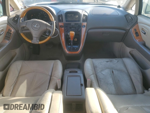 2002 Lexus RX 300 with VIN JTJGF10U720148006, listed as a Copart auction lot 85861074 with 317,982 mi miles and Salvage Title. Bid and sale history available at carsss.com. Image 8.