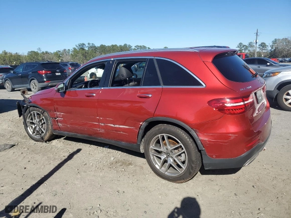 2019 Mercedes-Benz GLC with VIN WDC0G4KB6KV121889, listed as a Copart auction lot 47751395 with 43,496 mi miles and Salvage Title. Bid and sale history available at carsss.com. Image 2.