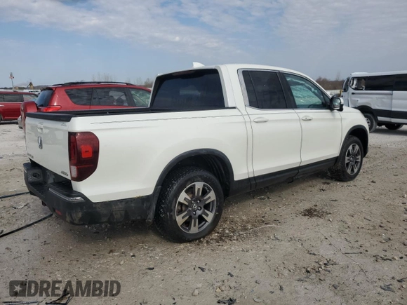 2018 Honda Ridgeline RTL-T with VIN 5FPYK3F69JB014290, listed as a Copart auction lot 53443965 with 99,000 mi miles and Clean title. Bid and sale history available at DreamBid. Image 3.