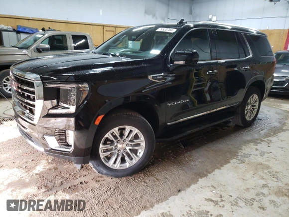 2024 GMC Yukon SLT with VIN 1GKS2BKDXRR331079, listed as a Copart auction lot 79533764 with 8,233 mi miles and Clean Title. Bid and sale history available at carsss.com. Image 1.