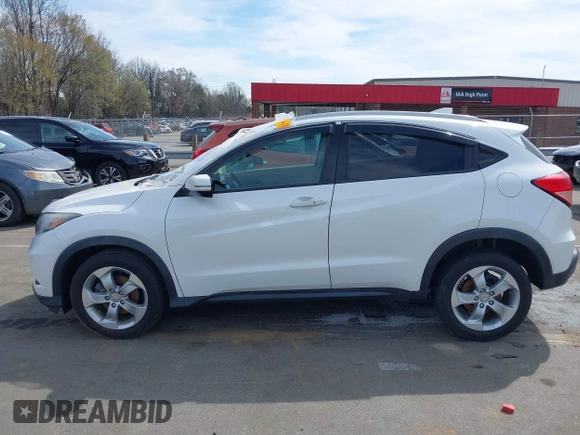 2016 Honda HR-V EX-L w/Navi with VIN 3CZRU6H75GM733050, listed as a IAAI auction lot 41832971 with 85,753 mi miles. Bid and sale history available at carsss.com. Image 14.