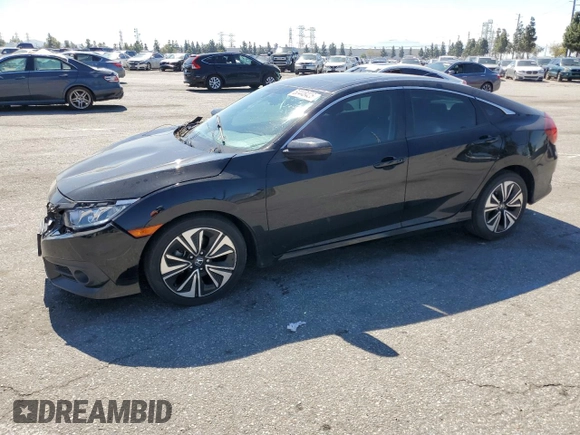 2016 Honda Civic Sedan EX-L with VIN 2HGFC1F74GH649190, listed as a Copart auction lot 50448425 with 73,667 mi miles and Salvage Title. Bid and sale history available at carsss.com. Image 1.