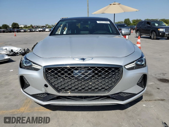 2019 Genesis G70 3.3T Advanced with VIN KMTG34LE2KU014936, listed as a Copart auction lot 74771744 with 29,245 mi miles and Salvage Title. Bid and sale history available at carsss.com. Image 5.