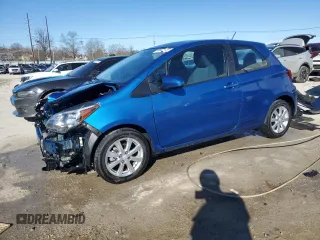 2015 Toyota Yaris L with VIN VNKJTUD34FA051518, listed as a Copart auction lot 46472155 with 22,324 mi miles and Salvage Title. Bid and sale history available at carsss.com. Image 1.