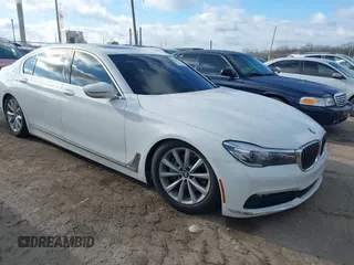 2018 BMW 7 Series 740i with VIN WBA7E2C50JG742505, listed as a IAAI auction lot 41238238 with 111,901 mi miles. Bid and sale history available at carsss.com. Image 1.