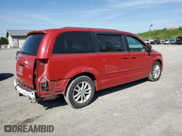 2014 Dodge Grand Caravan SXT with VIN 2C4RDGCG5ER182160, listed as a Copart auction lot 54140505 with 61,576 mi miles and Salvage Title. Bid and sale history available at DreamBid. Image 3.