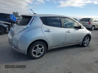 2013 Nissan LEAF SV with VIN 1N4AZ0CP0DC406762, listed as a Copart auction lot 46703895 with 105,689 mi miles and Salvage Title. Bid and sale history available at carsss.com. Image 3.