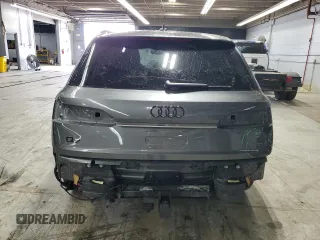 2021 Audi Q7 Premium Plus with VIN WA1LXAF7XMD035947, listed as a Copart auction lot 59604885 with 25,850 mi miles and Salvage title. Bid and sale history available at DreamBid. Image 6.