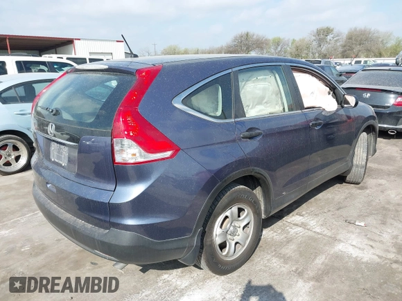 2013 Honda CR-V LX with VIN 3CZRM3H39DG706360, listed as a IAAI auction lot 41796738 with 174,668 mi miles. Bid and sale history available at carsss.com. Image 4.