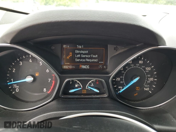 2018 Ford Escape Titanium with VIN 1FMCU0J92JUC84901, listed as a Copart auction lot 60428635 with 69,210 mi miles and Salvage title. Bid and sale history available at DreamBid. Image 9.
