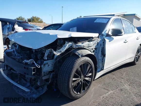 2020 Infiniti Q50 3.0t LUXE with VIN JN1EV7AP0LM207094, listed as a IAAI auction lot 41754138 with 66,609 mi miles. Bid and sale history available at carsss.com. Image 19.