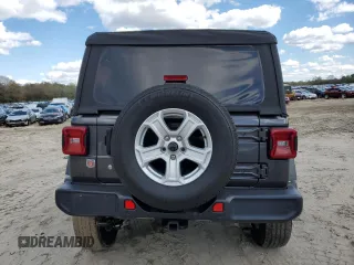 2019 Jeep Wrangler Unlimited Sport S with VIN 1C4HJXDG7KW670905, listed as a Copart auction lot 53114955 with 77,729 mi miles and Salvage title. Bid and sale history available at DreamBid. Image 6.
