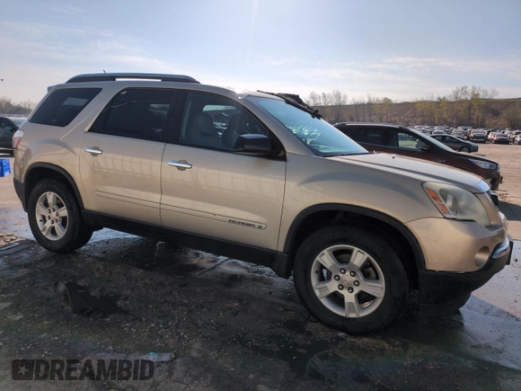 2007 GMC Acadia SLE with VIN 1GKEV13717J171239, listed as a Copart auction lot 53908895 with 186,211 mi miles and Salvage Title. Bid and sale history available at carsss.com. Image 4.