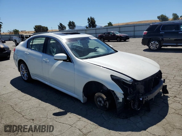 2008 Infiniti G35 with VIN JNKBV61E28M218466, listed as a Copart auction lot 68291334 with 193,083 mi miles and Salvage Title. Bid and sale history available at DreamBid. Image 4.